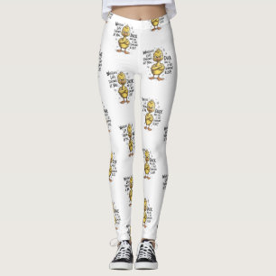 Whatever Life Throws At You Duck Funny Quote Leggings