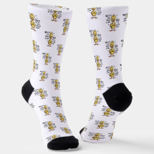Whatever Life Throws At You Duck Funny Quote  Socks