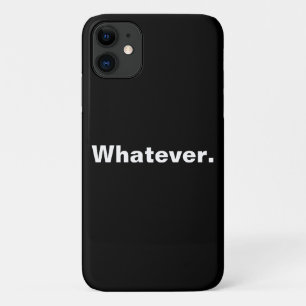 Whatever one word minimalism design Case-Mate iPhone case