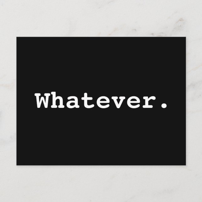 Whatever Postcard (Front)