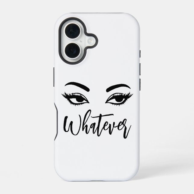 Whatever Sleek & Sassy Protection iPhone 16 Case (Back)
