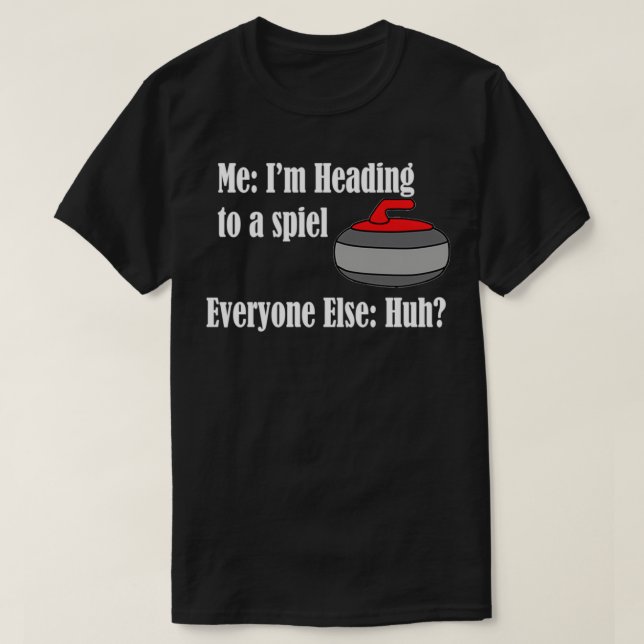 Whats A Bonspiel Curling T-Shirt (Design Front)