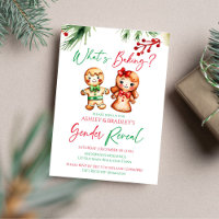 What's baking gingerbread Christmas gender reveal