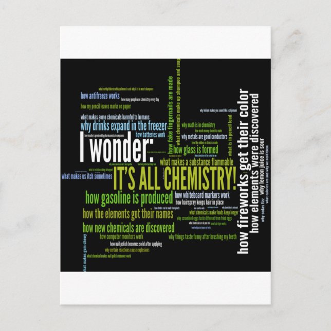 What's chemistry got to do with it? postcard (Front)