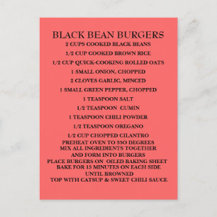 What's Cooking? Recipe - Post Card