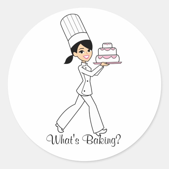What's Cooking Sticker - Baker Girl (Front)