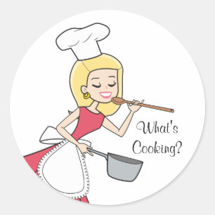 What's Cooking Sticker - Baker Lady