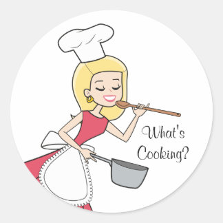 What's Cooking Sticker - Baker Lady