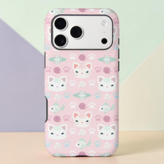 What's Cool, Kitty Cat in Pink and Mint Case-Mate
