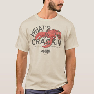 What's Crackin Lobster Outer Banks NC OBX Vintage T-Shirt
