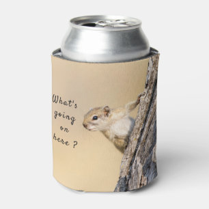 What's going on here squirrel photo with text can cooler