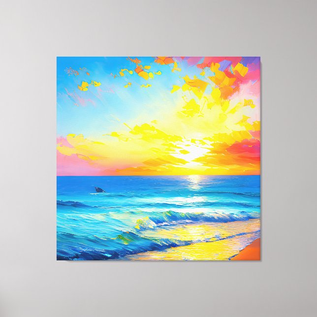 "What's in the water”.  Canvas Print (Front)