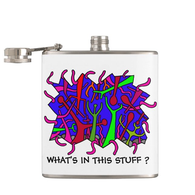What's In This Stuff ? Hip Flask (Opened)