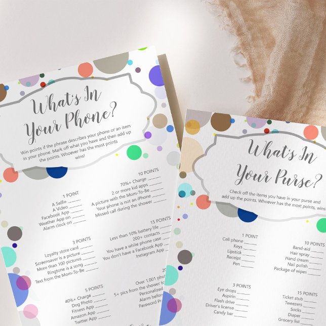 What's In Your Phone / Puse Fun Baby Shower Game (Creator Uploaded)