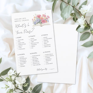 Whats In Your Purse Book Bridal Shower Game