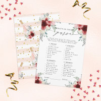 What's In Your Purse? Champagne Floral Party Game