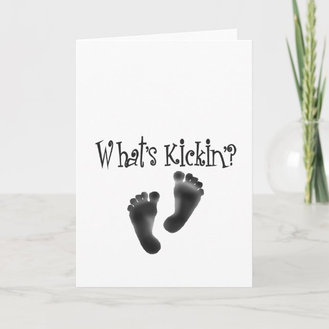 What's Kickin'? Designs Card (Front)