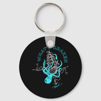 Whats Kraken Funny Octopus Sea Monster Graphic Key Ring