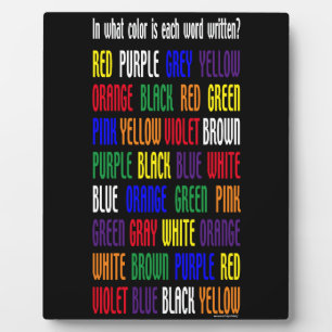 What's My Colour Plaque