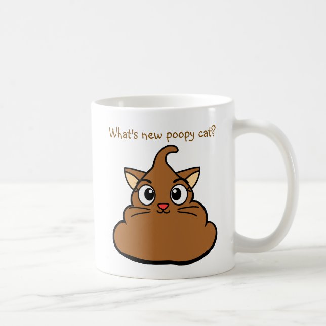 What's New Poopy Cat? Coffee Mug (Right)