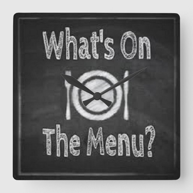 What's on the menu Wall Clock (Front)