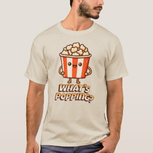 What's Popping Kawaii Popcorn T-Shirt