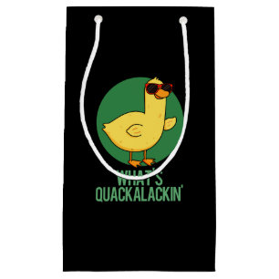 What's Quackalackin Funny Duck Pun  Small Gift Bag