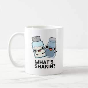 What's Shakin Funny Salt And Pepper Shaker Pun  Coffee Mug