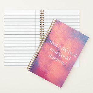 What's The Best That Could Happen?   Pink Purple  Notebook