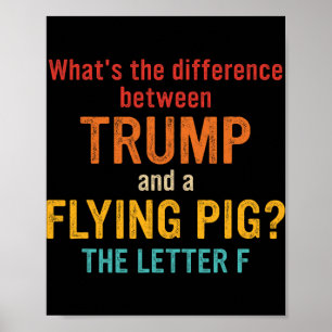 What's The Difference Between Trump And A Flying P Poster