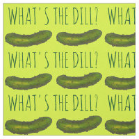 What's the Dill (Deal) Green Pickle Foodie Print