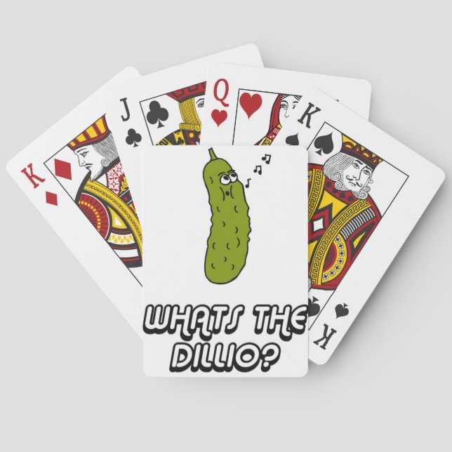 Whats the dillio? playing cards (Back)