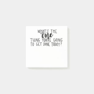 What's the One Thing - Productivity Post-it® Note