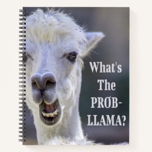 What's The Prob- Llama ? Cute Funny LLAMA Notebook