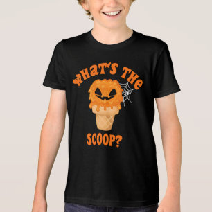 What's The Scoop Gender Reveal Halloween Ice Cream Tri-Blend Shirt