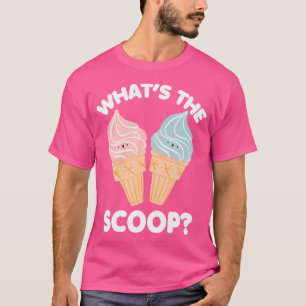 Whats The Scoop Gender Reveal Shower Party Baby T-Shirt