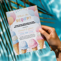 Whats The Scoop Ice Cream Gender Reveal Party