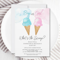 What's The Scoop Ice Cream Gender Reveal Party