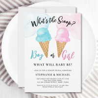 What's The Scoop Ice Cream Gender Reveal Party