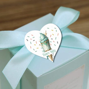 What's the scoop Team girl Heart Sticker