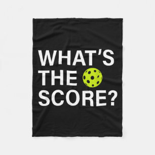 What's the score pickleball fleece blanket