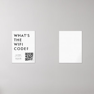 What's the WiFi Code?   QR Code Scan to Connect 