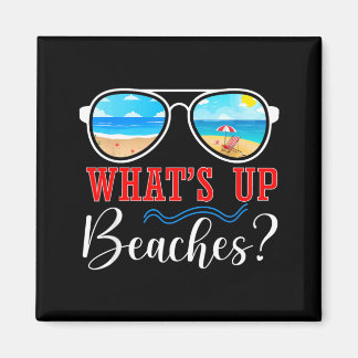 Whats Up Beaches Tropical Sunset Summer Vacation Magnet