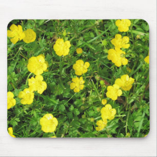 What's Up buttercup? Yellow Spring Flowers. Mouse Pad