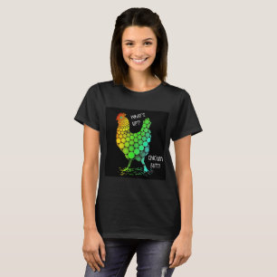 What's up? Chicken Butt (on black) Funny T-Shirt
