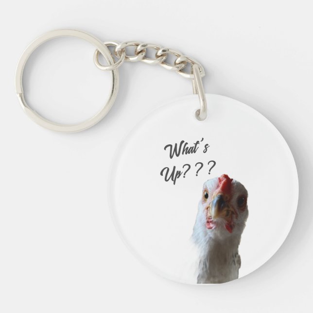 What's Up Chicken Keyring (Front)