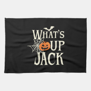 What's Up Jack Halloween Tea Towel