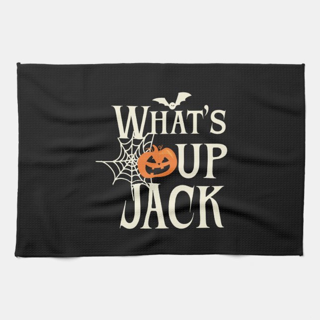 What's Up Jack Halloween Tea Towel (Horizontal)