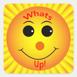 Whats Up ! Square Sticker
