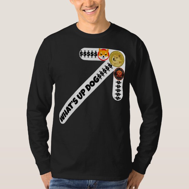 What's Updog Dogecoin Shiba Marshal Inu T-Shirt (Front)